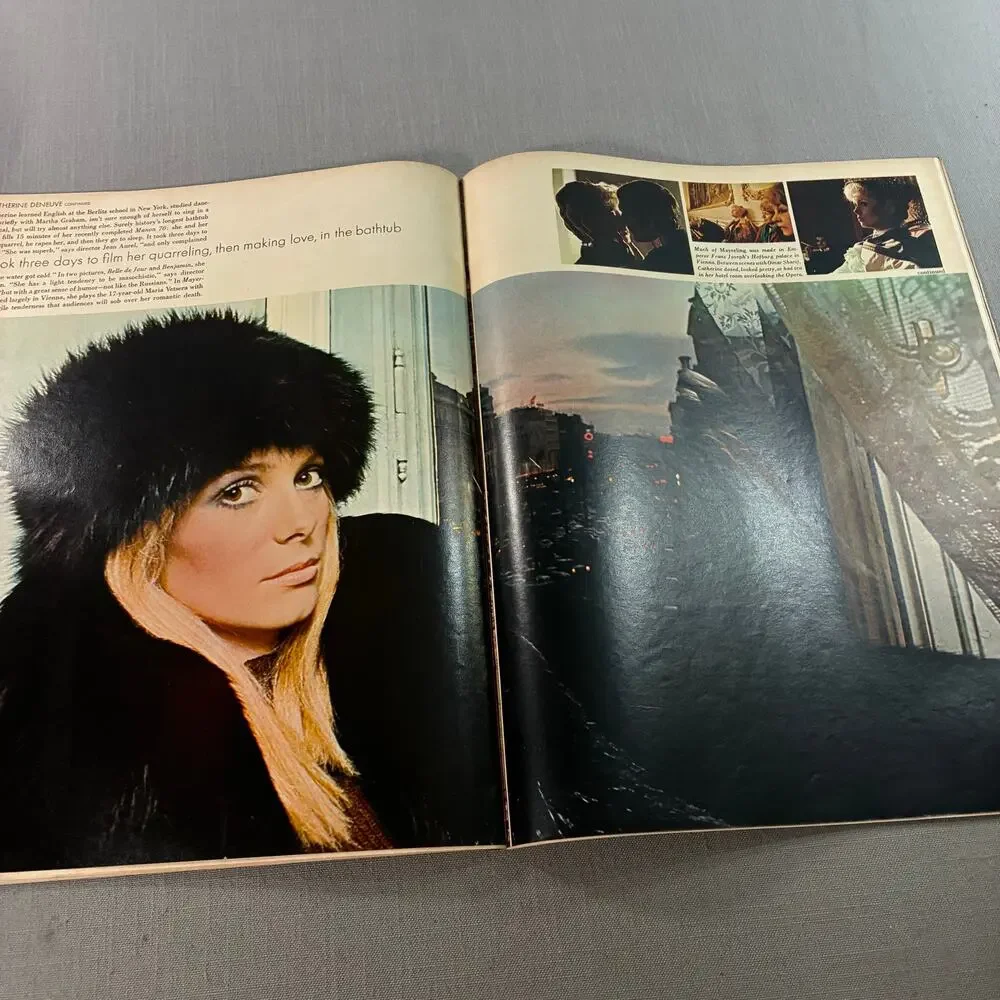 Vintage 1968 LOOK Magazine Catherine Deneuve Israel 20 Years Apr 30 See Descr